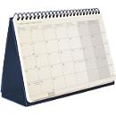 Sigel Tischkalender Conceptum 2027, A5 quer, Hardcover, 144 Seiten, Wochenübersicht, dunkelblau