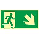 Sign stairs down, pointing right