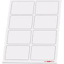 Signes tactiques Taktifol vierge, rectangulaire, autocollant, inscriptible, effaçable à sec, 8 symboles