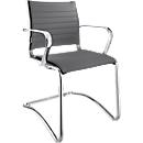 Silla cantilever Vanda, Climatex, gris