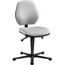 Silla de laboratorio Basic, cuero sintético, StamskinTop gris