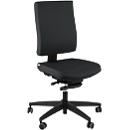 Silla de oficina original Steifensand CETO CT1310, mecanismo sincronizado, sin reposabrazos, soporte lumbar, negro