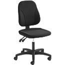 Silla de oficina Prosedia YOUNICO PLUS 3, contacto permanente, sin apoyabrazos, respaldo bajo 3D, negro