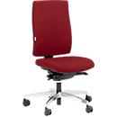 Silla de oficina Steifensand Ceto CT2450, mecanismo sincronizado, sin reposabrazos, asiento de membrana, sin reposacabezas, rojo