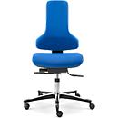 Silla de trabajo Tec profile IS 2011 AB, mecanismo sincr. con regul. autom. inclinación del asiento, sin reposabrazos, azul índigo