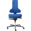 Silla de trabajo Tec profile IS 2011 BS2, mecanismo sincr. con regul. inclinación/profundidad asiento, sin reposabrazos, azul índigo