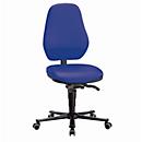 Silla giratoria de laboratorio LEANOS 9138, cuero sintético, Stamskin Top azul