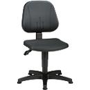 Silla giratoria de trabajo 9650, espuma integral, deslizadores, negro