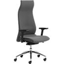 Sillón de dirección ENERGY, con reposabrazos, mecanismo síncrono, tapizado CLIMATEX®, gris