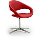 Sillón giratorio SAMBA, resiste hasta 200 kg de peso máximo, Sillón, rojo