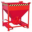 Silo type SG 375, Fourreaux, volume 375 L, rouge RAL 3000