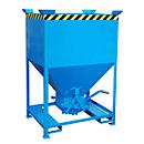 Silo type SG 600, Fourreaux, volume 600 L, bleu RAL 5012
