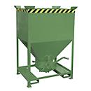 Silo type SG 600, Fourreaux, volume 600 L, vert RAL 6011