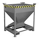 Silo type SG-D 375, with fork inlet openings, painted, grey