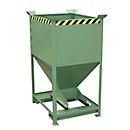 Silo type SG-D 600, avec fourreaux, laqué, vert