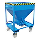 Silo type SRE 375, fermeture ciseaux, volume 375 L, laqué, bleu RAL 5012