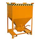 Silobehälter Typ SG 600, Einfahrtaschen, Inhalt 600 Liter, orange RAL 2000