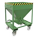 Silobehälter Typ SRE 375, Scherenverschluss, Inhalt 375 Liter, lackiert, grün RAL 6011