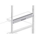 Sistema de canaleta para cables Hüdig+Rocholz System Flex, para el montaje en un estante portaobjetos, 1000 mm