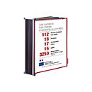  Sistema de painel de exposição Tarifold, A3, chapa de aço, magnético, cinza claro, incl. 10 painéis pivô