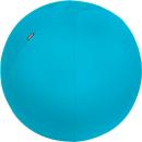 Sitzball Leitz Ergo Cosy, Stärkung der Rücken- und Rumpfmuskulatur, Stoffüberzug, ⌀ 650 mm, blau