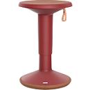 Sitzhocker ECO UPis1, biobasierter Kunststoff, Ø 330 x H 450–630 mm, weinrot