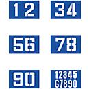 Sjablonenset voor rijbaanmarkering, 6 x cijfers