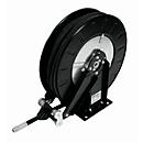 Slanghaspel CEMO, plaatstaal, gelakt, voor olie, open, met scharnierarm, 1/2" IG/AG, max. 60 bar, slanglengte 15m, Ø 15 mm
