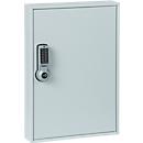 Sleutelkast ELO, met 30 haken, met beveiligde haken, elektrisch slot incl. 9 V blokbatterij, lichtgrijs RAL 7035