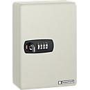 Sleutelkast met cijfercombinatieslot Keybox, plaatstaal, 20 haken, lichtgrijs