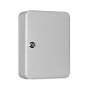 Sleutelkast SK 20, voor wandmontage, 20 haken, deurscharnier rechts, Cilinderslot met 2 sleutels, incl. verankeringsmateriaal, B 180 x D 80 x H 250 mm, plaatstaal, lichtgrijs RAL 7035