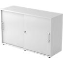 Sliding door wardrobe, 2 AA, W 1200 x D 400 x H 748 mm, luminous grey