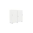Sliding door wardrobe, W 1200 mm, 3 AA, white
