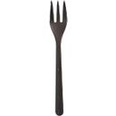 Snackgabeln Papstar, Mehrweg, besonders stabil, spülmaschinengeeignet, L 130 mm, Bio-PP, schwarz, 50 Stück