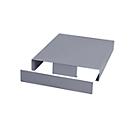 Socle pour chariot élévateur pour armoire à tiroirs Bedrunka+Hirth avec L 555 mm, y compris tôle de protection avant &amp; arrière, L 1305 x P 736 x H 112 mm, tôle d'acier