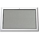 SOFTLINE- infobord, 45 mm inbouwdiepte, achterwand antraciet