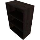 SOLUS PLAY boekenkast, 3 OH, B 800 x D 420 x H 1122 mm, Moor-eiken