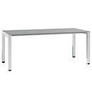 SOLUS PLAY Desk, 4-legged, height adjustable, W 1800 x D 800 x H 720 - 820 mm, ceramic grey