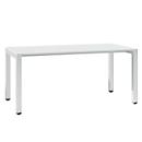 SOLUS PLAY Desk, 4 legs, height adjustable, W 1600 x D 800 x H 720 - 820 mm, white