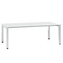 SOLUS PLAY Desk, 4 legs, height adjustable, W 2000 x D 1000 x H 720 - 820 mm, white