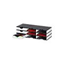 Sortierstation Set Styro styrodoc Trio, 9 Fächer, weiß-schwarz/weiß