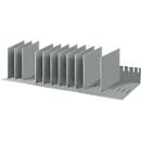 Sorting station, DIN A4, polystyrene, for cabinets, 10 compartments, W 802 x D 275 x H 210 mm