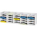 Sorting station, DIN A4, polystyrene, for cabinets, 25 compartments, W 1120 x D 304 x H 313 mm