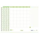 Sous-main, 80 g/m2, 30 feuilles, règle graduée, collage en pied