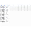 Sous-main bleu, 30 feuilles