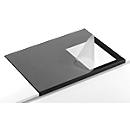 Sous-main, film PVC souple, 650 x 520 mm, protection des bords, noir