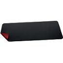 Sous-main Sigel - L 800 x l. 300 mm - similicuir - enroulable - double face -noir-rouge