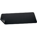 Sous-main Sigel, utilisable des deux côtés, enroulable, pour tous types de souris, L 800 x P 2 x H 300 mm, simili cuir, noir-noir