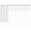 Sous- mains en papier, avec calendrier, 30 feuilles