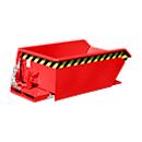 Spaanbak Bauer SMGU 230, olie- & waterdicht gelast, 230 l, rood